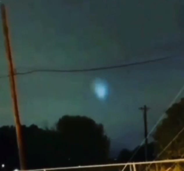 UFO Sighting at Night