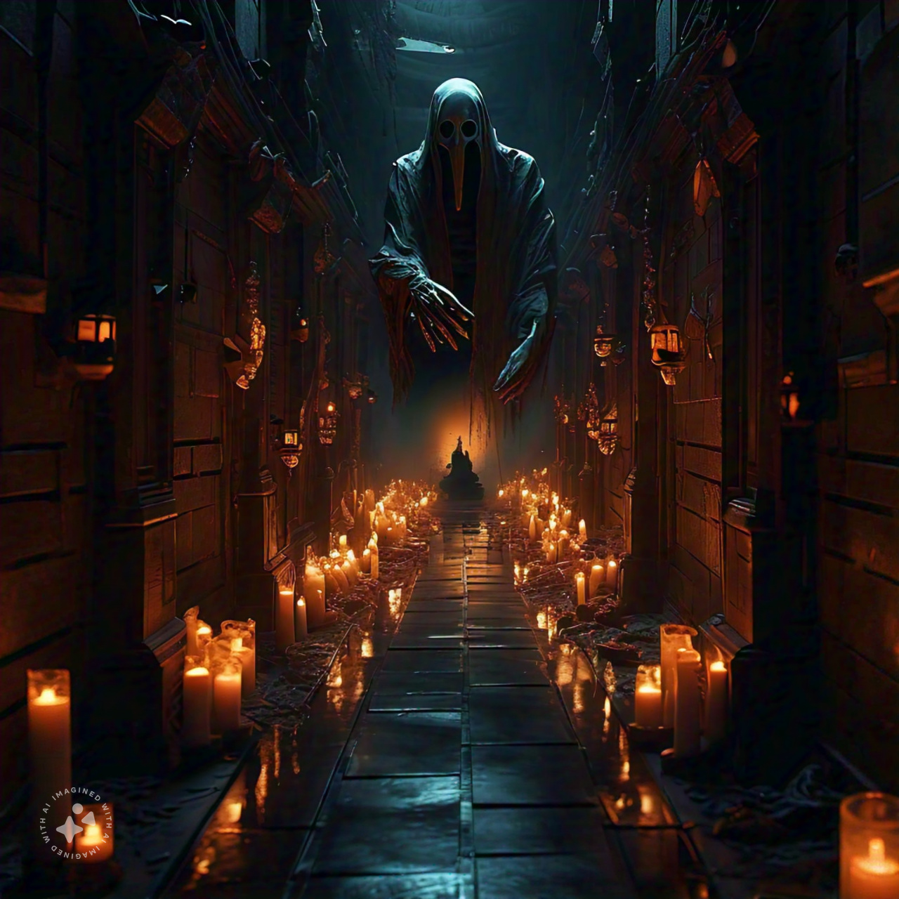 The Endless Hallway - Haunted Mansion at Disney World
